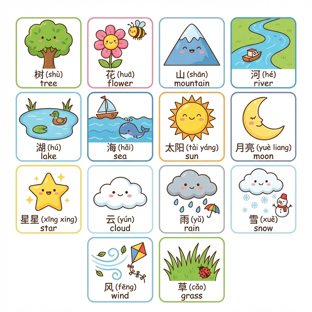 Nature Vocabulary in Chinese