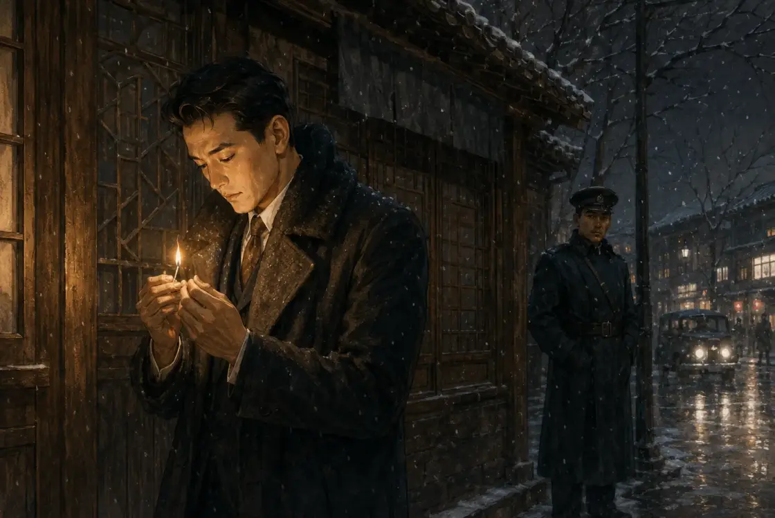 Illustration for the Chinese story “After Twenty Years”