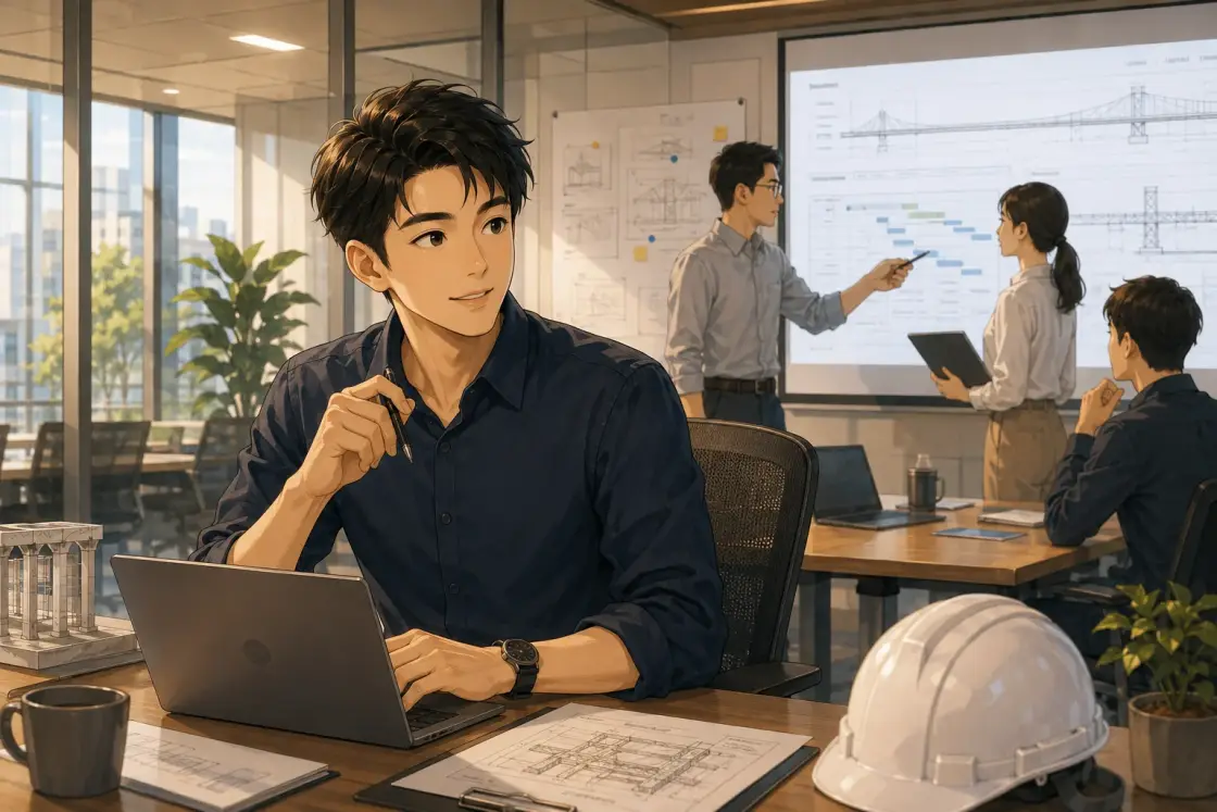 Illustration for the Chinese story “An Engineer's Morning (Part 1)”