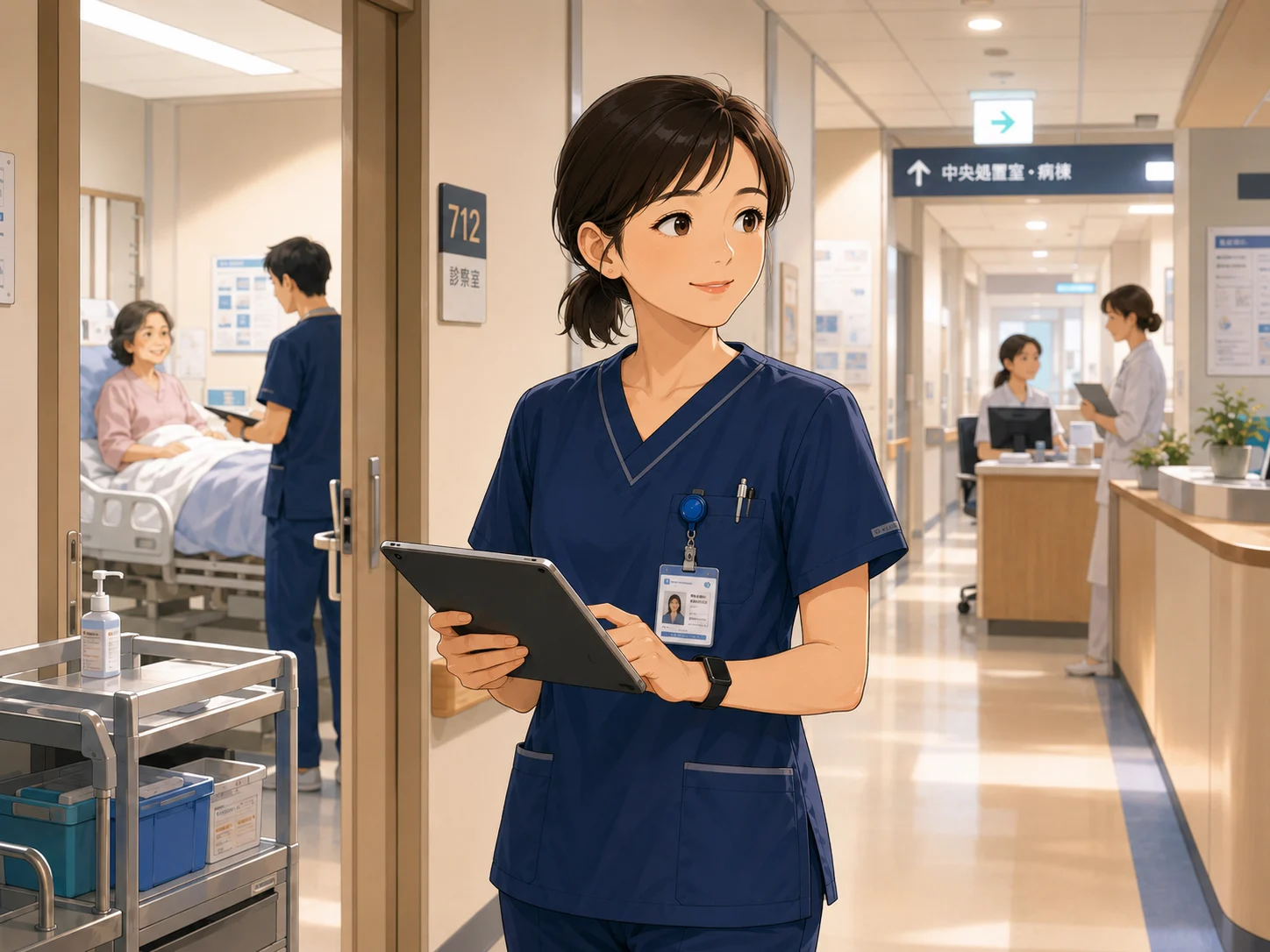 Illustration for the Chinese story “The Morning Shift (Part 2)”