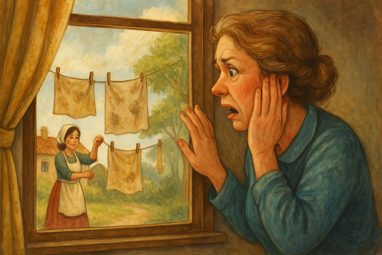 The Dirty Window Illustration