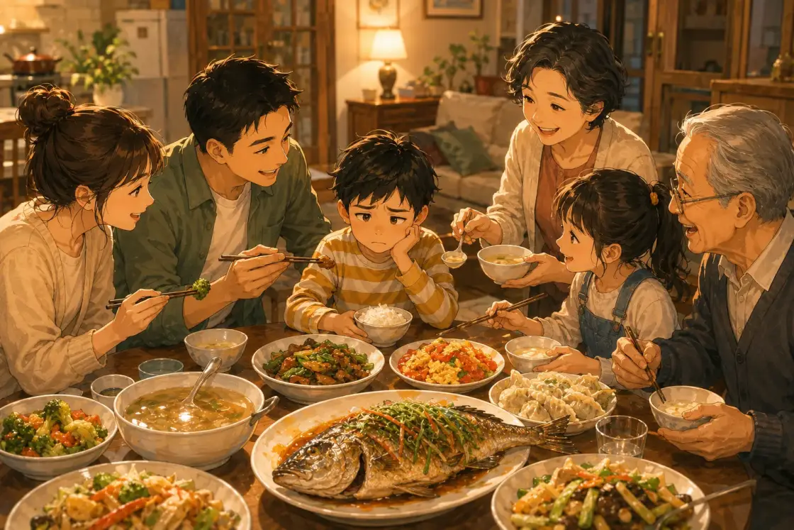 Illustration for the Chinese story “The Rice-Only Brother (Part 1)”