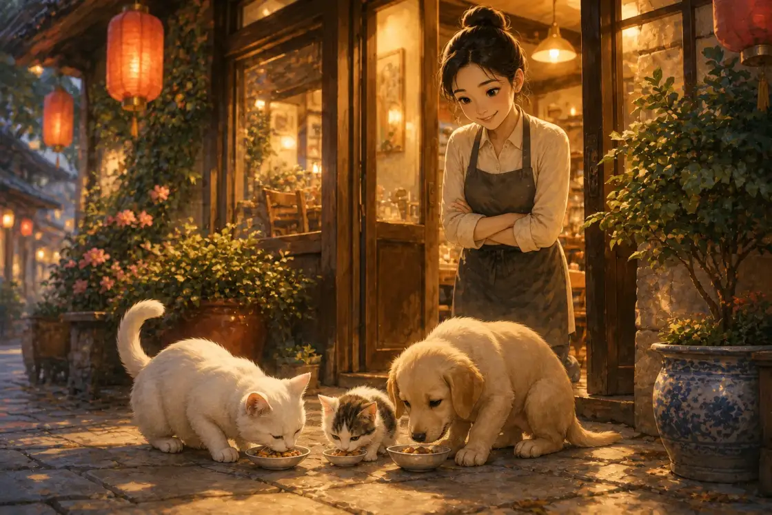 Illustration for the Chinese story “Fish and Meat (Part 2)”