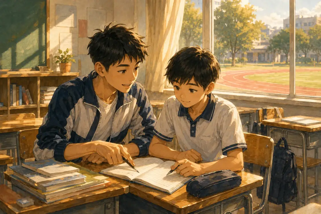 Illustration for the Chinese story “The Amazing Classmate (Part 1)”