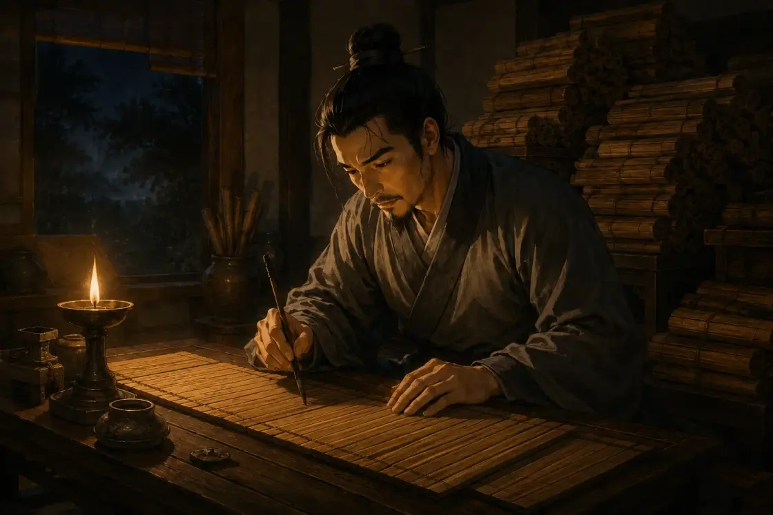 Illustration for the Chinese story “Sima Qian: His Father's Last Wish (Part 1)”
