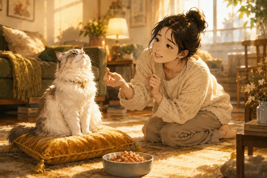 Illustration for the Chinese story “The Cat's Conditions (Part 1)”